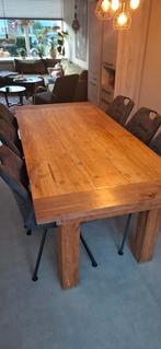 Teak houten eettafel 100x220 cm, Huis en Inrichting, Tafels | Statafels, Ophalen