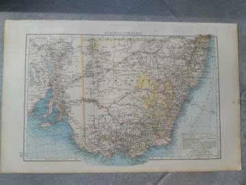 182 / Zuid Oost Auustralië  Schitterende Litho uit 1899 beschikbaar voor biedingen