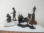 6 Brons Beeldjes van  o.a. Corry Ammerlaan, Ophalen of Verzenden, Zo goed als nieuw, Mens