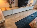 3x Ikea Besta kast wit met eiken blad, Ophalen, Zo goed als nieuw, 25 tot 50 cm, Minder dan 100 cm