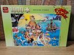 King Funny Comic Rocking Stones Puzzel 1000 Stukjes, Ophalen of Verzenden, 500 t/m 1500 stukjes, Gebruikt, Legpuzzel