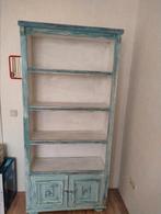 Mooie azuurblauwe (boeken)kast,, Doe-het-zelf en Verbouw, Ladders en Trappen, Ophalen, Gebruikt, Minder dan 2 meter