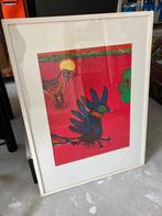 Grote kleurenlitho Corneille 1977 EA enchantement de l’ete, Ophalen