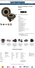 Phoenix Gold ZPRO36 3.8″ Pro Audio Tweeters set van 2, Hifi-Focus, Aalsmeerderweg 173 1432 CL, Aalsmeer, Nieuw, Ophalen of Verzenden