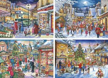 House of Puzzles - Christmas Shopping - 4x500 stukjes beschikbaar voor biedingen