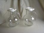 2 glazen sapkannen MT Plast Gazzago Italy, Glas of Glazen, Ophalen of Verzenden, Overige stijlen, Glas