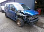 Volkswagen Caddy 1.6 Comfortline 7p. Met schade, Auto diversen, Schadeauto's, Benzine, Blauw, 1600 cc, MPV