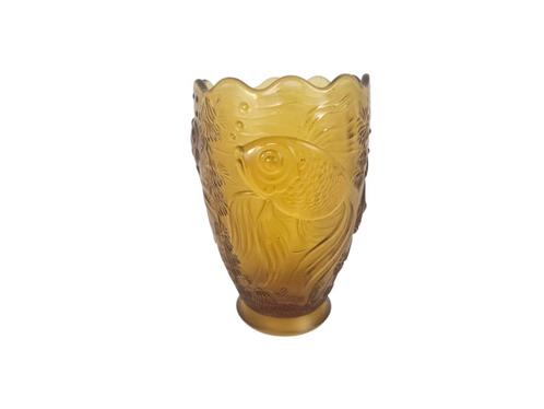Josef Inwald - Barolac - "Koi karper" - persglazen vaas -30s, Antiek en Kunst, Antiek | Glas en Kristal, Ophalen of Verzenden