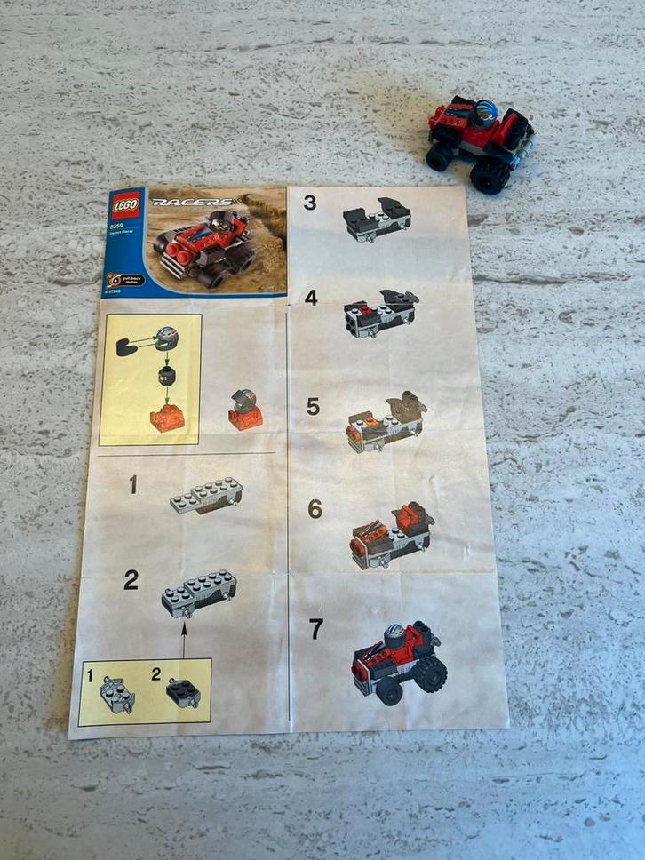 LEGO 8359 Desert Racer + 8360 Track Racer - SET 2/3, Kinderen en Baby's, Speelgoed | Duplo en Lego, Gebruikt, Lego, Complete set