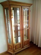 Vitrine kast, Huis en Inrichting, Kasten | Vitrinekasten, Ophalen, Glas, 100 tot 150 cm, Zo goed als nieuw