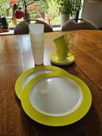 Mepal servies lime groen en mepal rosti bekers, Ophalen of Verzenden, Zo goed als nieuw