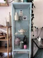 IKEA Rudsta vitrinekast licht turqoise, Ophalen, Minder dan 50 cm, Met deur(en), Zo goed als nieuw