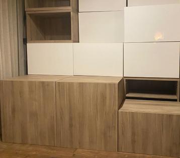 Diverse Ikea Besta (wand)kasten los of samen te koop