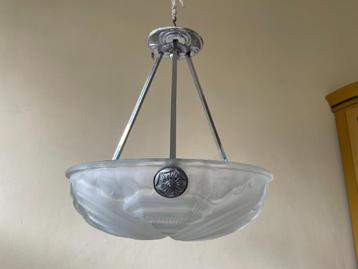 Hanglamp Schaallamp Plafondlamp art deco 1930 gestileerd  beschikbaar voor biedingen