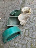 Paarden voerbakken, Ophalen, Gebruikt
