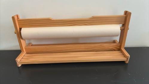 Houten handige papierrolhouder voor bijv kinderverjaardag, Huis en Inrichting, Woonaccessoires | Wandplanken en Boekenplanken