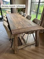 Maatwerk geborstelde oud eiken kloostertafel - barnwood, Doe-het-zelf en Verbouw, Ophalen, Nieuw