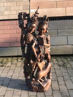 Houtsnijwerk Rama en Sita, Antiek en Kunst, Ophalen