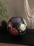 Handbeschilderde vaas Hortensia Chique ByJ&S, Overige kleuren, Nieuw, Ophalen of Verzenden, Glas