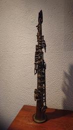 Oude Sopraan saxofoon Decoratief muziekinstrument vintage, Ophalen of Verzenden, Gebruikt, Sopraan
