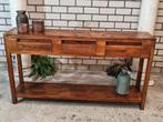 Sidetable Teak, Huis en Inrichting, Ophalen, Gebruikt, 100 tot 150 cm, Teakhout
