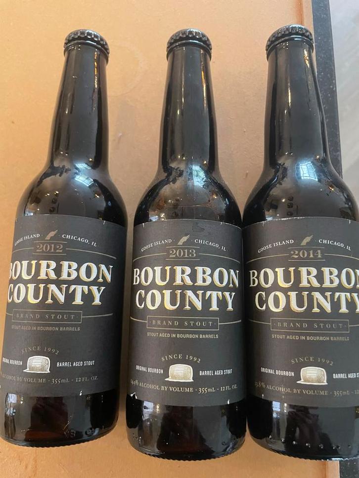 Vintage Goose Island BCBS 2012-2014 Set, Verzamelen, Biermerken, Zo goed als nieuw, Flesje(s), Overige merken, Ophalen of Verzenden