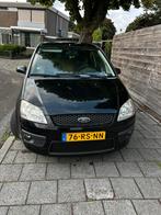 Ford C-Max 1.6 74KW 2005 Zwart, Auto's, Voorwielaandrijving, 1596 cc, Stof, 4 cilinders