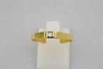 14 karaat gouden ring met Diamant 1095-G, 18 tot 19, Eu, Gebruikt, Eu