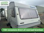 BEYERLAND VITESSE 350 DD DUBBELE DINETTE + VOORTENT + LUIFEL, Caravans en Kamperen, Caravans, Bedrijf, Tot en met 3, 4 tot 5 meter