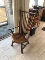 Windsor spijlen stoel, eikenhout, antiek, Gebruikt, Bruin, Eén, Hout