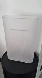 Muuto Ridge frosted glas wit vaas 35 cm hoog, Ophalen, Overige kleuren, Minder dan 50 cm, Glas