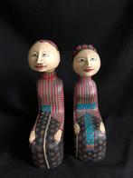 Loro Blonyo Houten Bruidsbeeldjes Indonesië, Antiek en Kunst, Kunst | Beelden en Houtsnijwerken, Ophalen of Verzenden