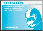 Honda CBR600 F handleiding instructieboek (7134z), Motoren, Verzenden, Honda