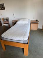 2 Auping Eenpersoonsbedden - Verstelbaar, Huis en Inrichting, Slaapkamer | Bedden, Ophalen, 90 cm, Eenpersoons, Bruin