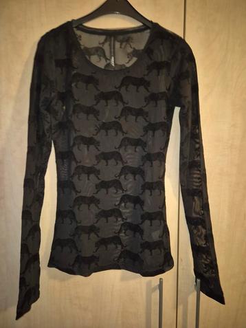 10Days Luipaard Shirt - Maat 0 - Zwart beschikbaar voor biedingen
