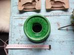 plateel groen thee lichtje compleet, gaaf., Antiek en Kunst, Antiek | Keramiek en Aardewerk, Ophalen of Verzenden