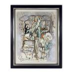 Uniek schilderij van Guy Olivier - 85 x 70 cm, Ophalen of Verzenden