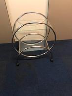 Vintage bar-/thee wagen trolley chroom glas, Ophalen of Verzenden, Huis en Inrichting