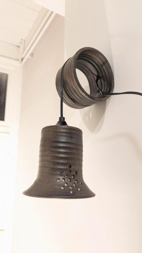 Vintage Jan de Graaf Keramiek Lamp gesigneerd, Huis en Inrichting, Lampen | Wandlampen, Gebruikt, Overige materialen, Ophalen of Verzenden