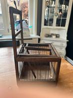 Antieke vogelvangkooi, Ophalen of Verzenden, Gebruikt, Hout, Vogelkooi