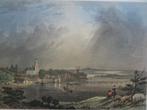 staalgravure zicht op Arnhem met Eusebiuskerk, Barber, 1825, Antiek en Kunst, Kunst | Etsen en Gravures, Verzenden