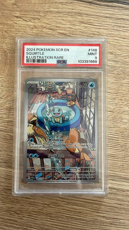 Squirtle #148 PSA 9, Hobby en Vrije tijd, Verzamelkaartspellen | Pokémon, Zo goed als nieuw, Ophalen of Verzenden