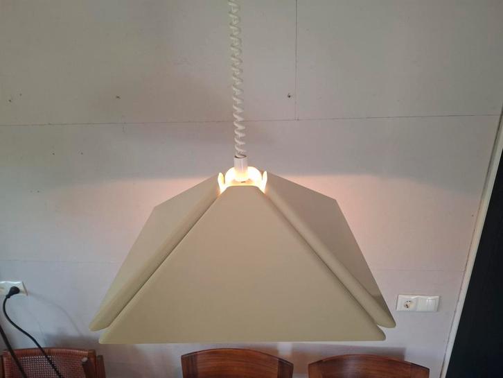 Jaren 80 dijkstra hanglamp, Huis en Inrichting, Lampen | Hanglampen, Zo goed als nieuw, Minder dan 50 cm, Metaal, Ophalen of Verzenden
