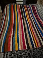 Vintage Kleurrijke gehaakte deken, Ophalen of Verzenden, Zo goed als nieuw