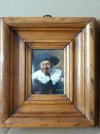 Miniatuur schilderij naar Frans Hals 24x27cm Italië 1960 set, Ophalen of Verzenden