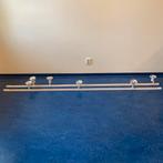 Spanningsrailsen Lumiance microrail 2 met 6 spots, Ophalen, Gebruikt, Metaal of Aluminium, Plafondspot of Wandspot