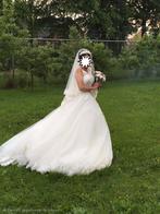 Trouwjurk, Ophalen, Zo goed als nieuw, Wit, Trouwjurk