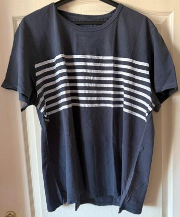 C&A t-shirt blauw met witte strepen maat 3XL beschikbaar voor biedingen