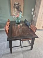 Eetkamer tafel met 6 gratis stoelen, Huis en Inrichting, Tafels | Eettafels, Ophalen, Gebruikt, 200 cm of meer, 50 tot 100 cm
