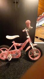 Roze Meisjesfiets 2-4 jaar met zijwieltjes, Gebruikt, 14 inch of minder, Ophalen of Verzenden, Handrem